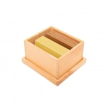 Πλάκες αισθητικής Nowa Szkola Montessori, ξύλινες, σε κουτί, 10 τεμαχίων