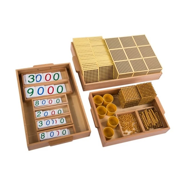 Σετ Montessori, μεγάλο, χρυσό