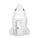 Small Foot House - Rocket for play, χαρτόνι, 105 x 105 x 169 cm