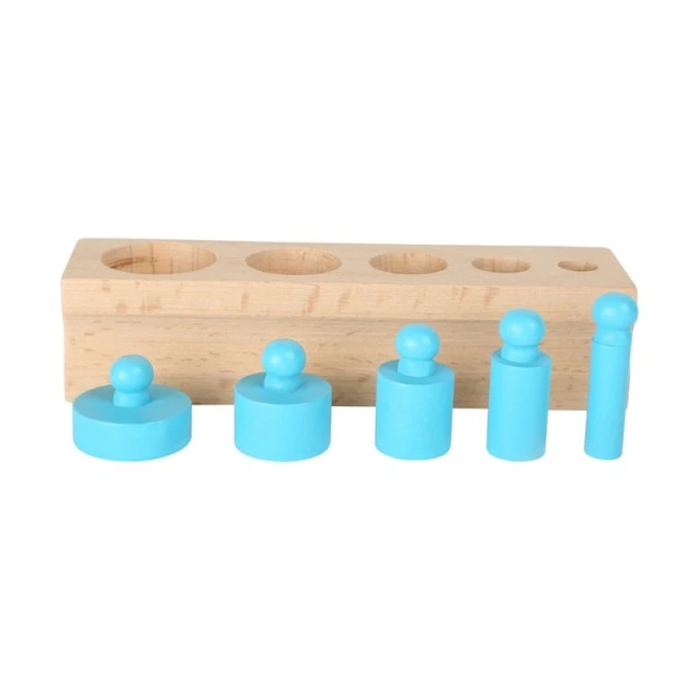 Μικροί Ποδοκύλινδροι, ξύλινοι, έγχρωμοι, 15 x 16 x 3,5 cm