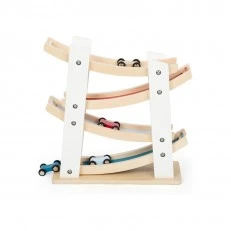 Small Foot ξύλινη πίστα με τέσσερα αυτοκινητάκια, 25 x 10 x 27 cm