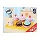 Small Foot Cupcake και σετ κοπής τούρτας, ξύλινο, 13 τεμαχίων