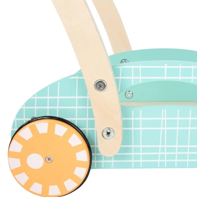 Small Foot ξύλινο οικοδομικό σετ με καροτσάκι, 34 x 27 x 36 cm, 35 τεμάχια
