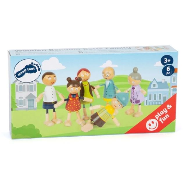 Small Foot ξύλινες κούκλες οικογένεια, 6 τεμάχια