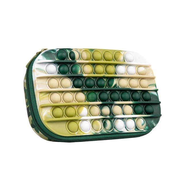 Κασετίνα κουτί Zipit Zip & Pop - Green Camo, μεσαία