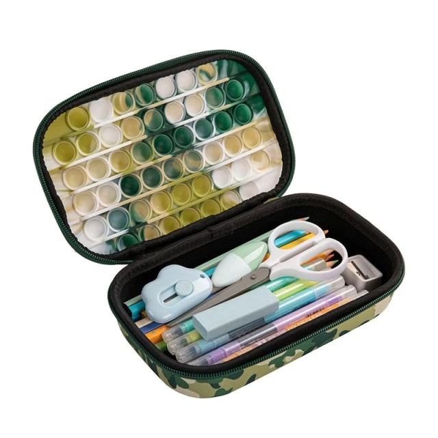 Κασετίνα κουτί Zipit Zip & Pop - Green Camo, μεσαία