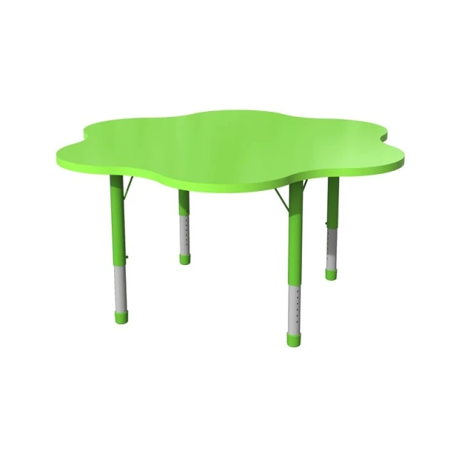 RFG μαθητικό τραπέζι Flower ρυθμιζόμενο 1200 x 1200 x 370-620 mm πράσινο