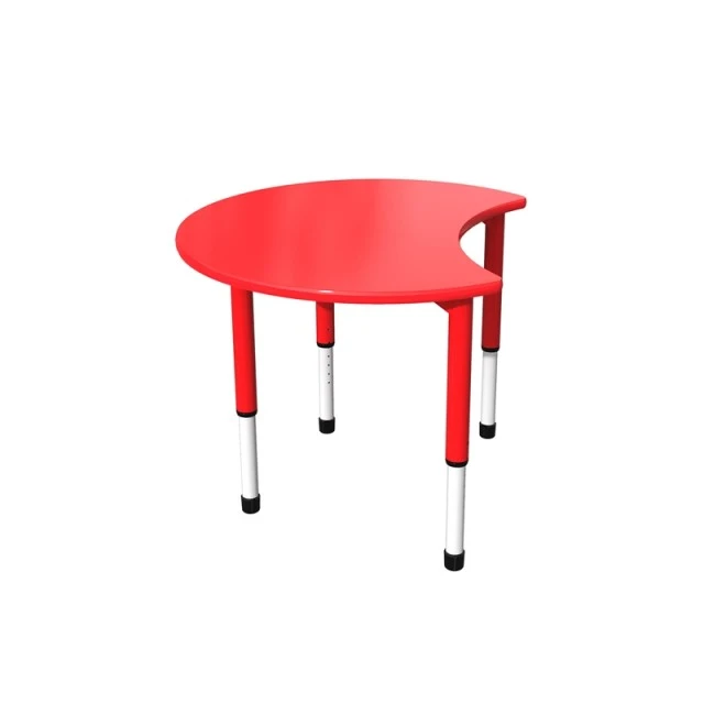 RFG μαθητικό τραπέζι Moon ρυθμιζόμενο 900 x 900 x 550-750 mm κόκκινο
