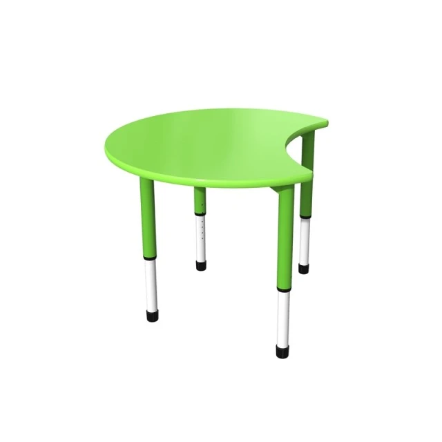 RFG μαθητικό τραπέζι Moon ρυθμιζόμενο 900 x 900 x 550-750 mm πράσινο