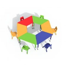 RFG μαθητικό τραπέζι Trapez ρυθμιζόμενο 1200 x 600 x 370-620 mm πράσινο