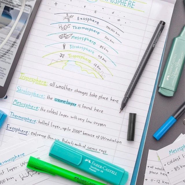 Faber-Castell Grip λεπτογράφος, 0.4 mm, παστέλ και νέον, 5 χρώματα