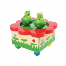 Μουσικό κουτί Small Foot Frog Pond, ξύλινο, 12 cm