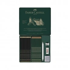 Faber-Castell μολύβια Pitt Graphite Matt & Castell 9000, διάφορες σκληρότητες, 20 τμх