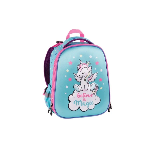Pulse Backpack Anatomic Cube - Πιστέψτε στη μαγεία, μπλε-ροζ