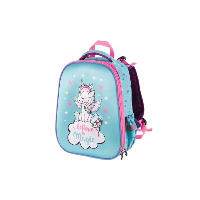 Pulse Backpack Anatomic Cube - Πιστέψτε στη μαγεία, μπλε-ροζ