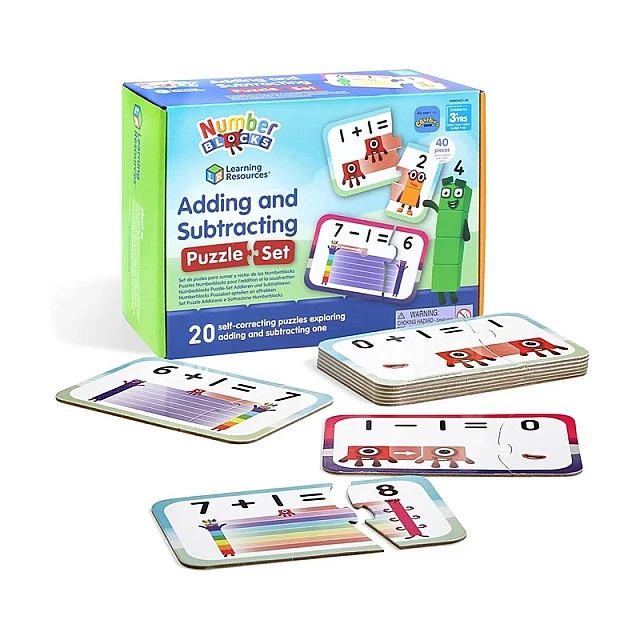 Πηγές εκμάθησης Παζλ Numberblocks, για πρόσθεση και αφαίρεση