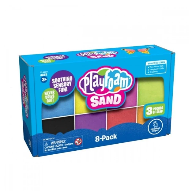 Πηγές Εκμάθησης Σετ άμμου μοντελοποίησης PlayFoam, 8 τεμαχίων