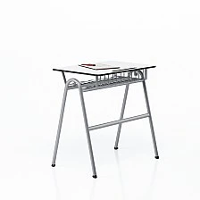 RFG μαθητικό θρανίο Letme μονό 700 x 500 x 750 mm λευκός πάγκος γκρι μέταλλο