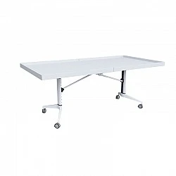 RFG κινητό αναδιπλούμενο τραπέζι Robotika 2000 x 1000 x 740 mm λευκό