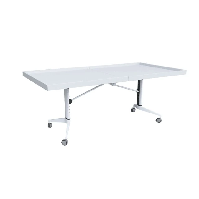 RFG κινητό αναδιπλούμενο τραπέζι Robotika 2000 x 1000 x 740 mm λευκό