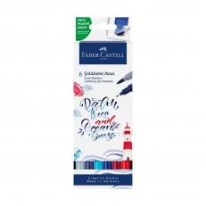 Faber-Castell μαρκαδόροι Goldfaber A.Dual Seaside, 6 τμχ