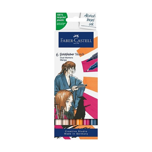 Faber-Castell μαρκαδόροι Goldfaber Sketch Manga, 6 τμχ