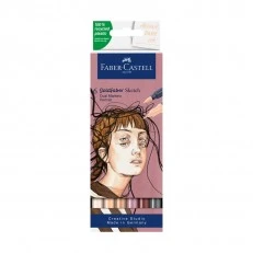Faber-Castell μαρκαδόροι Goldfaber Sketch Portrait, 6 τμχ