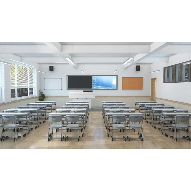 RFG εργονομικό θρανίο Ergo School ρυθμιζόμενο διπλό λευκός πάγκος γκρι μέταλλο από Α΄ έως Γ΄ λυκείου
