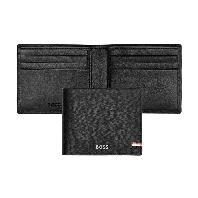 Hugo Boss πορτοφόλι Iconic, μαύρο