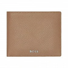 Hugo Boss πορτοφόλι Classic Grained, καραμέλα