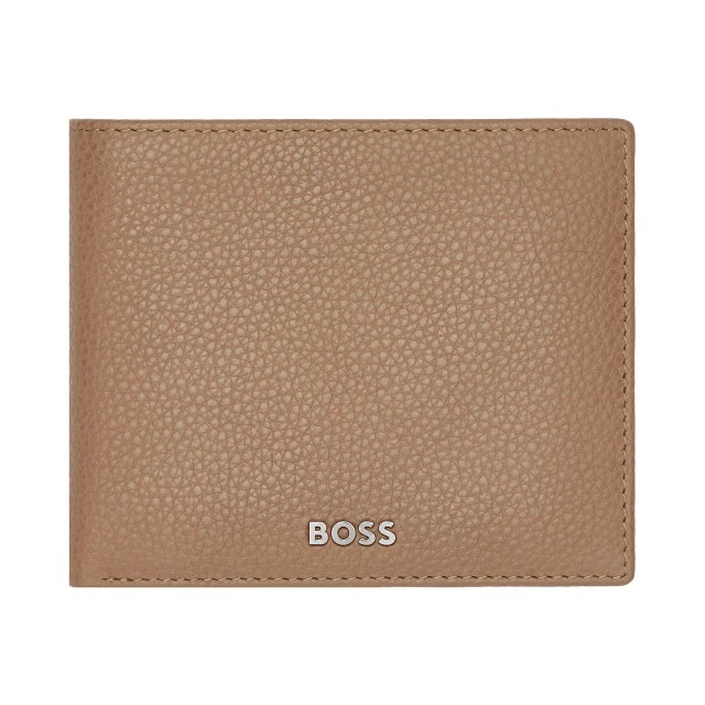 Hugo Boss πορτοφόλι Classic Grained, καραμέλα