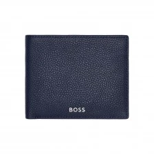 Hugo Boss πορτοφόλι Classic Grained με θήκη για κέρματα, σκούρο μπλε
