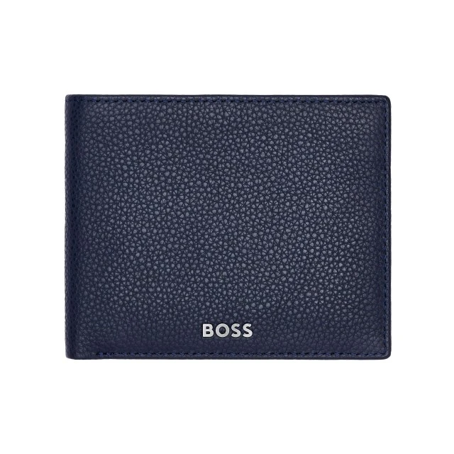 Hugo Boss πορτοφόλι Classic Grained, σκούρο μπλε