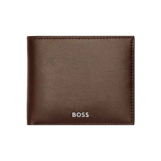Hugo Boss πορτοφόλι Classic Smooth, καφέ