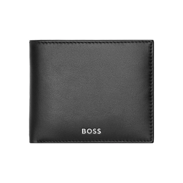 Hugo Boss πορτοφόλι Classic Smooth με θήκη για κέρματα, μαύρο