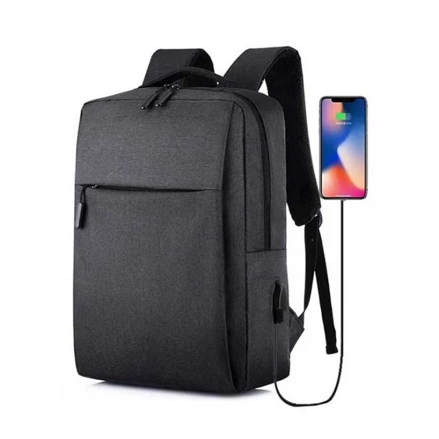 Σακίδιο πλάτης Matrix Laptop, 15,6’’, 40 x 30 x 12 cm, πολυεστέρας, σκούρο γκρι