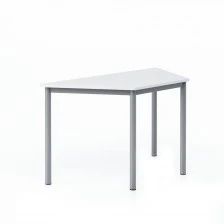 RFG μαθητικό τραπέζι Trapez άνω της Γ΄ γυμνασίου 1250 x 600 x 750 mm MDF λευκός πάγκος γκρι μέταλλο