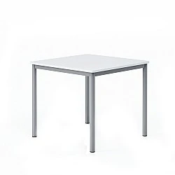RFG μαθητικό τραπέζι Kare άνω της Γ΄ γυμνασίου 800 x 800 x 750 mm λευκός πάγκος γκρι μέταλλο