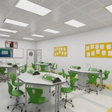 RFG αίθουσα χημείας και βιολογίας Hexa άνω της Β΄ γυμνασίου για 24 μαθητές λευκό/πράσινο