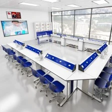 RFG αίθουσα χημείας και βιολογίας Flat άνω της Β΄ γυμνασίου για 24 μαθητές λευκό/μπλε