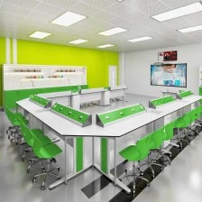 RFG αίθουσα χημείας и βιολογίας Flat άνω της Β΄ γυμνασίου για 24 μαθητές λευκό/πράσινο