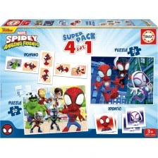 Playset, Educa, Spidey and his friends, Dominoes, Memories και 2 παζλ