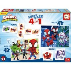 Playset, Educa, Spidey and his friends, Dominoes, Memories και 2 παζλ