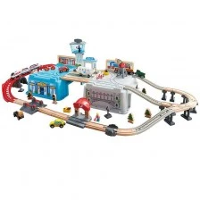 Σετ ξύλινο τρένο Megapolis σε κουτί 80 τεμαχίων