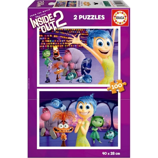 Παζλ, Educa, Inside Out 2, 2 σε 1, 2 x 48 κομμάτια