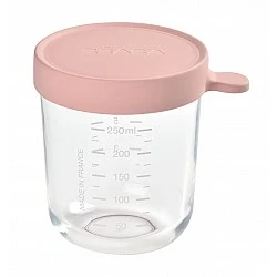 Γυάλινο δοχείο 250 ml παλιό ροζ
