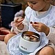 Ανοξείδωτο θερμός τροφίμων 500ml μπλε καπάκι-λευκό