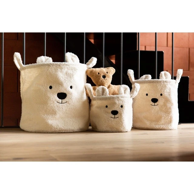Καλάθι αποθήκευσης 25x20x20 cm teddy white