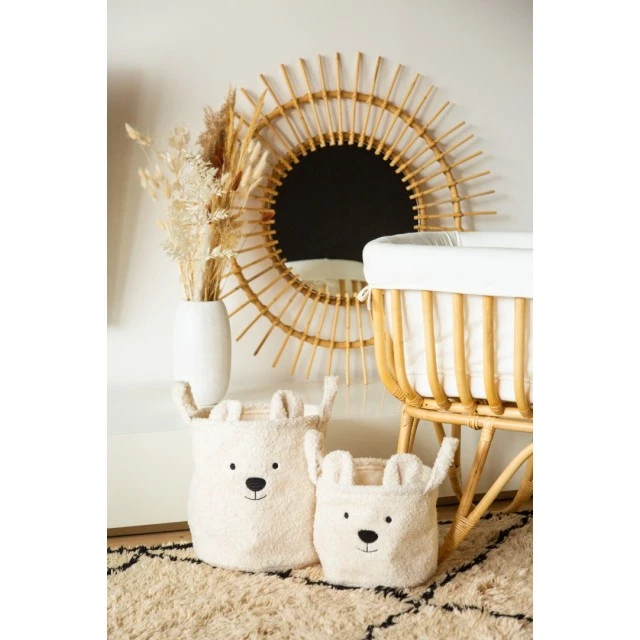 Καλάθι αποθήκευσης 30x30x30 cm teddy white