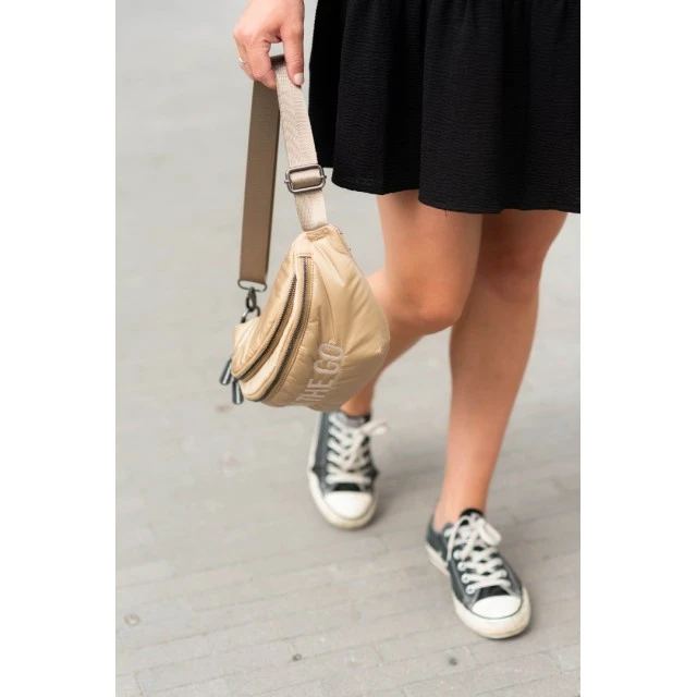 Τσάντα μπανάνας on the go hip bag - μπεζ sushlyak